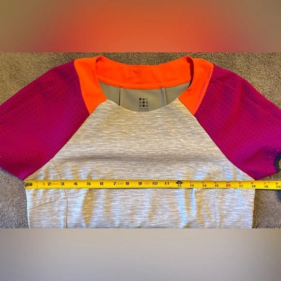 Title Nine Womens Unconventional Mini Dress Medium Gray Colorblock Short Sleeves - Picture 6 of 7